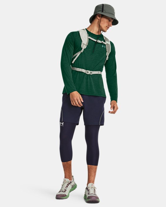 Men's UA Anywhere Long Sleeve in Green image number 2